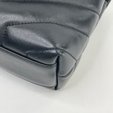 SAINT LAURENT TOY LOULOU IN BLK LEATHER WITH BHW
