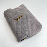 SAINT LAURENT TOY LOULOU IN LILAC DENIM & LEA WITH GHW * HARD TO GET *