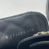 CHANEL BLK QUILTED LEA COMBAT BOOTS SZ 37.5