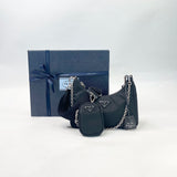 PRADA RE EDITION 2005 BLK NYLON CROSSBODY