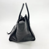 CELINE MEDIUM PHANTOM LUGGAGE IN BLK STAMPED CROC CALFSKIN TOTE