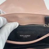 SAINT LAURENT YSL TOY LOULOU IN LT PINK LEATHER WITH SHW