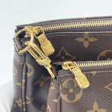 LOUIS VUITTON MONOGRAM MULTI POCHETTE ACCESSORIES W PINK STRAP