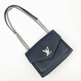 LOUIS VUITTON MYLOCKME CHAIN BAG IN BLK GRAINED CALFSKIN LEA & SHW