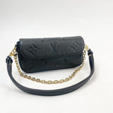 LOUIS VUITTON IVY WALLET ON CHAIN IN BLK EMPREINTE LEA