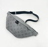 LOUIS VUITTON DISCOVERY BUMBAG IN SHADOW GRIS EMBOSSED LEA