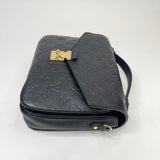LOUIS VUITTON POCHETTE METIS BLK MONO EMPREINTE LEA