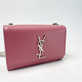 SAINT LAURENT KATE IN MAUVE GRAIN DE POUDRE LEATHER W SHW