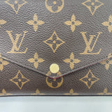 LOUIS VUITTON FELICIE POCHETTE CROSSBODY IN MONOGRAM + CARDHOLDER POUCH