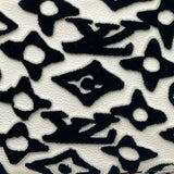 LIMITED EDITION LOUIS VUITTON X URS FISCHER TUFTED MONO BLK & WHT POCHETTE ACCESSORIES