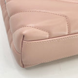 SAINT LAURENT YSL TOY LOULOU IN LT PINK LEATHER WITH SHW
