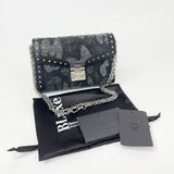 MCM MILLIE BLK SPARKLE CHAIN CROSSBODY