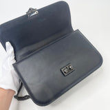 VALENTINO ROCKSTUD GLAM LOCK NOIR FLAP CHAIN CROSSBODY BAG