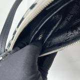 LIMITED EDITION LOUIS VUITTON X URS FISCHER TUFTED MONO BLK & WHT POCHETTE ACCESSORIES