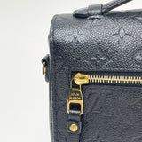 LOUIS VUITTON POCHETTE METIS BLK MONO EMPREINTE LEA