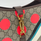GUCCI LIMITED EDITION SUPREME CANVAS & POLKA DOT JACKIE 1961 HOBO BAG
