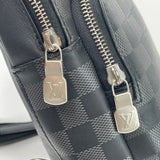 LOUIS VUITTON AVENUE SLING BAG IN BLK DAMIER INFINI EMBOSSED LEATHER