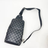 LOUIS VUITTON AVENUE SLING BAG IN BLK DAMIER INFINI EMBOSSED LEATHER