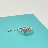 RETURN TO TIFFANY FULL HEART STERLING SILVER RING sz 50