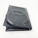 DOLCE & GABBANA DG LOGO BLK LEA CROSSBODY / CLUTCH BAG