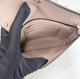 VALENTINO ROCKSTUD POUDRE PEBBLED LEATHER TOP HANDLE MINI CROSSBODY