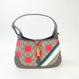 GUCCI LIMITED EDITION SUPREME CANVAS & POLKA DOT JACKIE 1961 HOBO BAG