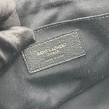 SAINT LAURENT LOU CAMERA IN BLK CHEVRON LEA & AGED SHW