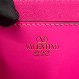 VALENTINO ROCKSTUD23 HOT PINK SMALL LEATHER CROSSBODY/ SHOULDER BAG
