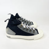 CHRISTIAN DIOR WALK’IN BLK MACROCANNAGE TECHNICAL MESH SNEAKERS sz 38