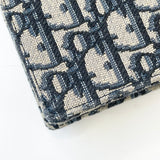 CHRISTIAN DIOR OBLIQUE CANVAS SADDLE POUCH ON CHAIN