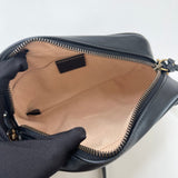 GUCCI MARMONT CAMERA BLK LEA MINI CROSSBODY