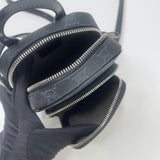 GUCCI NEO GG SUPREME GRAPHITE CANVAS TOP HANDLE CROSSBODY BAG