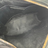 SAINT LAURENT LOU CAMERA CROSSBODY IN BLK LEA & SHW