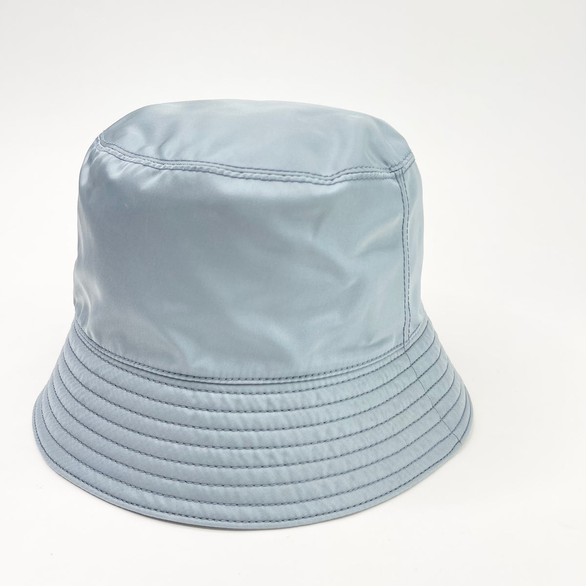 PRADA RE NYLON BABY BLUE BUCKET HAT – BLuxe Boutique