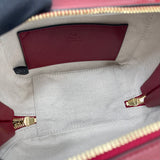 GUCCI RED LEA BLONDIE TOP HANDLE / CROSSBODY BAG