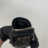 PRADA RE EDITION 2005 BLK NAPPA GAUFRE LEATHER CROSSBODY * Hard to get in this leather *