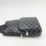 LOUIS VUITTON AVENUE SLING BAG IN BLK DAMIER INFINI EMBOSSED LEATHER