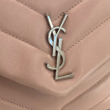 SAINT LAURENT YSL TOY LOULOU IN LT PINK LEATHER WITH SHW