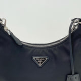 PRADA RE EDITION 2005 BLK NYLON CROSSBODY
