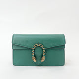 GUCCI DIONYSUS SUPER MINI MULTI WAY IN EMERALD GREEN LEA W CRYSTAL