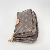 LOUIS VUITTON MONOGRAM MULTI POCHETTE ACCESSORIES W PINK STRAP