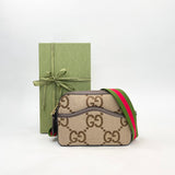 GUCCI GG JUMBO CANVAS MESSENGER / CROSSBODY ( UNISEX )