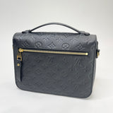LOUIS VUITTON POCHETTE METIS BLK MONO EMPREINTE LEA