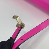 VALENTINO ROCKSTUD23 HOT PINK SMALL LEATHER CROSSBODY/ SHOULDER BAG