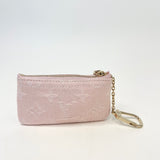 LOUIS VUITTON KEY POUCH IN MONOGRAM PINK DENIM & GHW