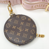 LOUIS VUITTON MONOGRAM MULTI POCHETTE ACCESSORIES W PINK STRAP