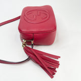 GUCCI RED LEA SOHO DISCO CROSSBODY