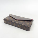 LOUIS VUITTON FELICIE POCHETTE CROSSBODY IN MONOGRAM + CARDHOLDER POUCH