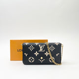 LOUIS VUITTON FELICIE POCHETTE MONO EMPREINTE LEA + CARD HOLDER INSERT