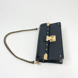LOUIS VUITTON TRUNK CHAIN WALLET MULTI WAY BAG IN BLK LEA & GHW